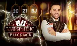 Lightning Blackjack live table by Evolution